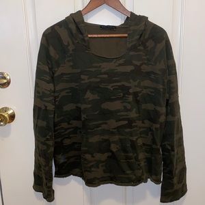 camo sweatshirt with hood
